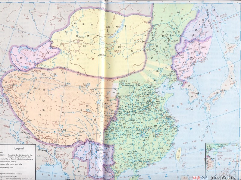 中国历代国土全图，元朝疆域太大了