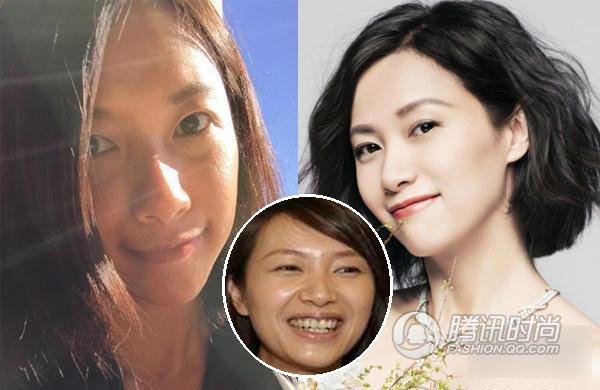 唐嫣绝对是素颜美女哦！皮肤白白的，眼睛大大的，化妆前后都很清纯，只是天生大脑门太碍眼了。