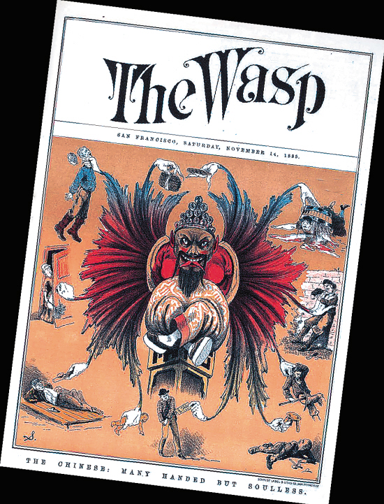 　　西方漫画讽刺中国人:霸道但没有灵魂