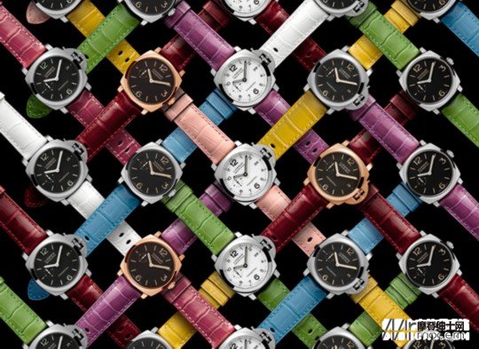 盛夏缤纷色彩 沛纳海推出11款全新彩色鳄鱼皮表带