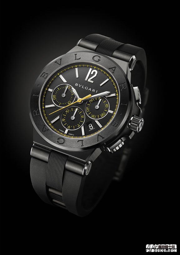 性能出众优雅精致  宝格丽全新Diagono Ultranero计时腕表