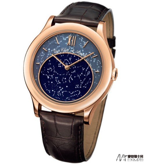 浪漫唯美诗意时间  梵克雅宝Midnight in Paris 腕表
