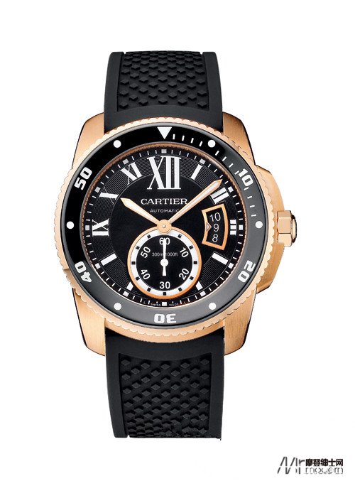 300米防水性能  Calibre de Cartier卡地亚卡历博潜水腕表