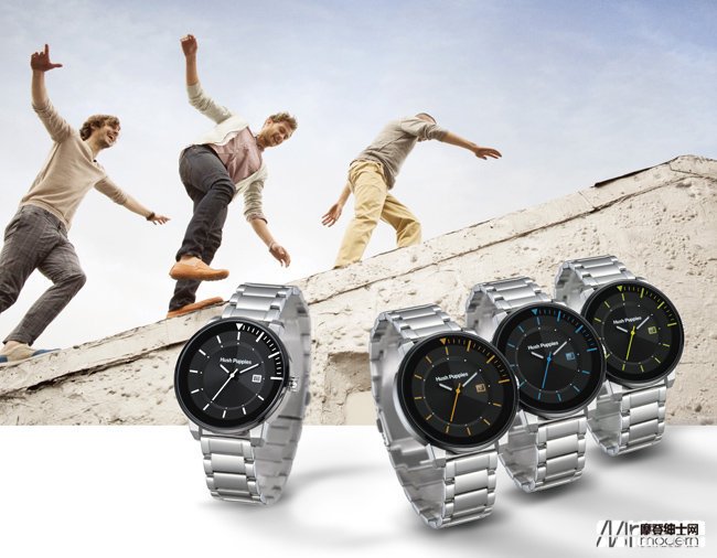 干净利落更轻盈  Hush Puppies 极速光感时尚腕表