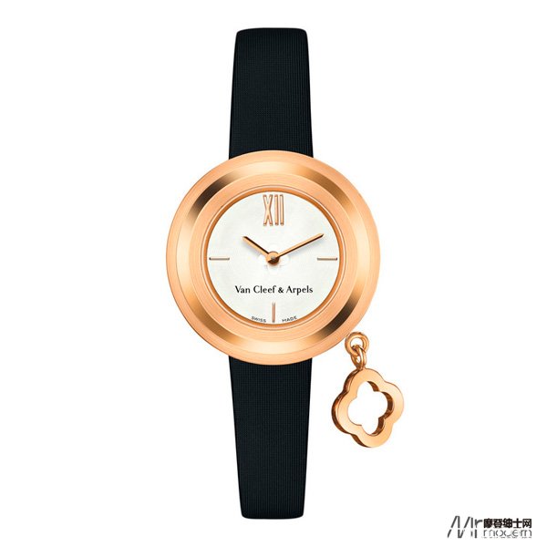 光影曼舞  梵克雅宝Charms Gold 玫瑰金腕表