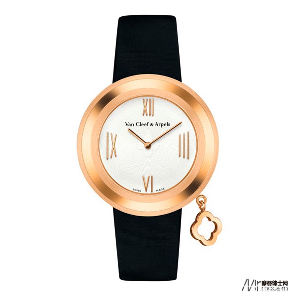 光影曼舞  梵克雅宝Charms Gold 玫瑰金腕表