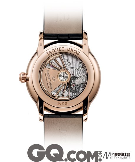 雅克德罗 象牙色大明火珐琅日期显示大秒针