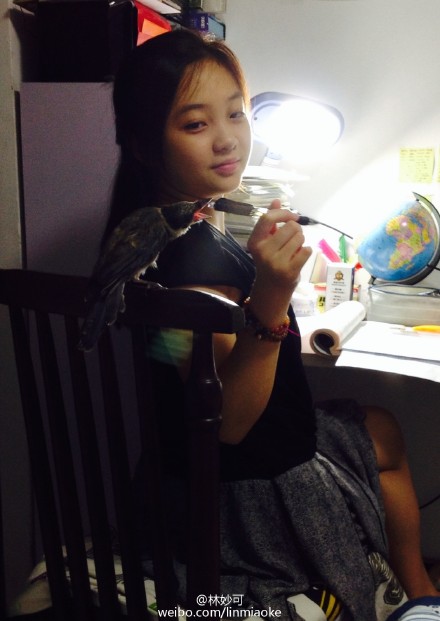 林妙可16周岁生日近照曝光皮肤好（图）