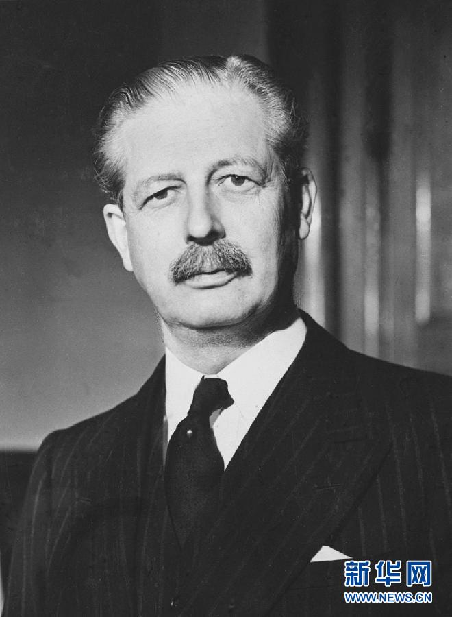 这是哈罗德·麦克米伦的资料照片。麦克米伦于1957年至1963年任英国首相。新华社发