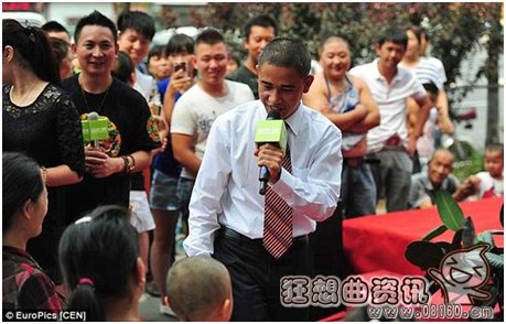 中国惊现山寨版奥巴马，山寨奥巴马都代言广告了