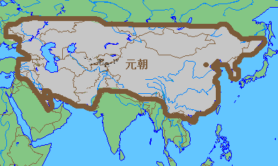 中国元朝地图，元朝疆域地图 - 老烟头 - 未名设计-DENNIS