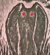 传说的天蛾人已不再神秘真实照片，天蛾人会跟