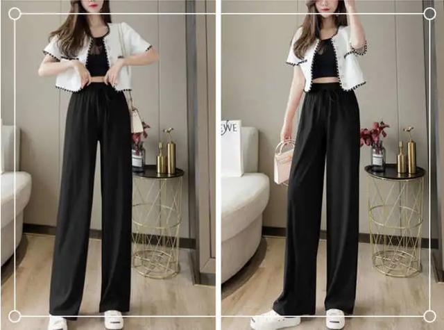 黑色裤子配什么上衣最酷(黑色阔腿裤搭什么上衣