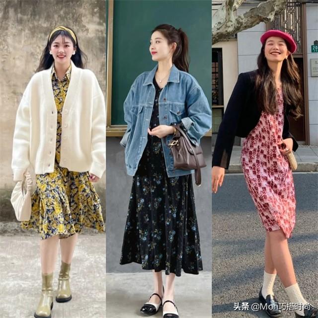 针织裙配什么外套好看图片(针织裙可以搭配什么