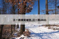 江一燕颁奖被怼,江一燕2021