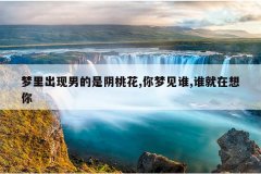 梦里出现男的是阴桃花,你梦见谁,谁就在想你