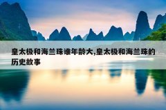 皇太极和海兰珠谁年龄大,皇太极和海兰珠的历史故事