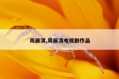 周丽淇,周丽淇电视剧作品