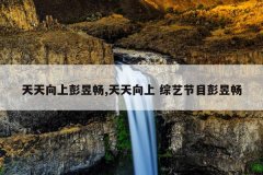 天天向上彭昱畅,天天向上 综艺节目彭昱畅