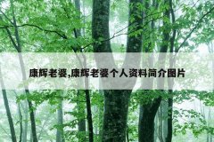 康辉老婆,康辉老婆个人资料简介图片