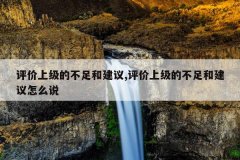 评价上级的不足和建议,评价上级的不足和建议怎