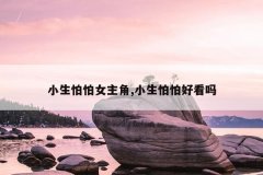 小生怕怕女主角,小生怕怕好看吗