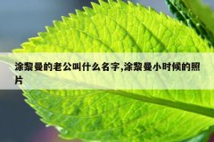 涂黎曼的老公叫什么名字,涂黎曼小时候的照片