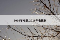 2016年电影,2016年电视剧