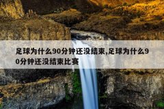 足球为什么90分钟还没结束,足球为什么90分钟还没