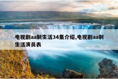 电视剧aa制生活34集介绍,电视剧aa制生活演员表