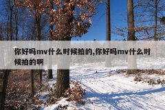 你好吗mv什么时候拍的,你好吗mv什么时候拍的啊