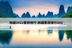 韩国2022票房排行,韩国票房排行2021