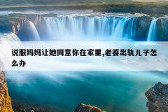 说服妈妈让她同意你在家里,老婆出轨儿子怎么办