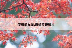 罗晋前女友,唐嫣罗晋婚礼