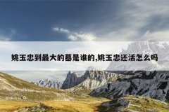 姚玉忠到最大的墓是谁的,姚玉忠还活怎么吗