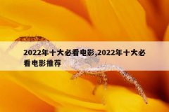 2022年十大必看电影,2022年十大必看电影推荐