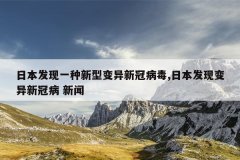 日本发现一种新型变异新冠病毒,日本发现变异新