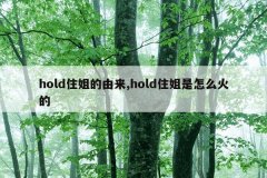 hold住姐的由来,hold住姐是怎么火的