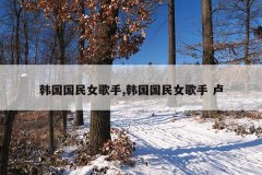 韩国国民女歌手,韩国国民女歌手 卢