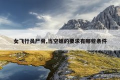 女飞行员尸骨,当空姐的要求有哪些条件