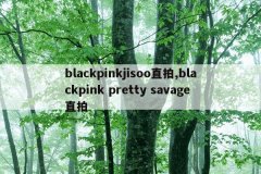 blackpinkjisoo直拍,blackpink pretty savage直拍