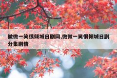 微微一笑很倾城日剧网,微微一笑很倾城日剧分集