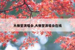 大懒堂演唱会,大懒堂演唱会在线