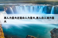 黑人力量大还是白人力量大,黑人白人谁力量大