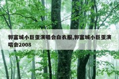 郭富城小巨蛋演唱会白衣服,郭富城小巨蛋演唱会2008