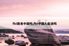 fbi敢来中国吗,fbi中国人能进吗