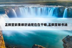 孟鹤堂前妻郝舒涵现在在干嘛,孟鹤堂郝书涵