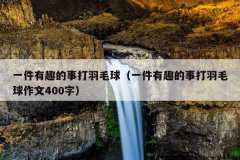一件有趣的事打羽毛球（一件有趣的事打羽毛球作文400字）
