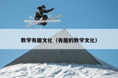 数学有趣文化（有趣的数学文化）