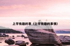 上学有趣的事（上学有趣的事情）